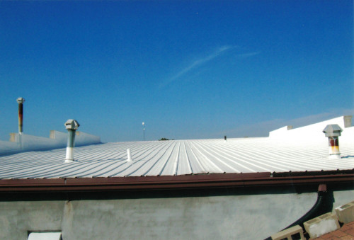 After photo of the upper roof so white, the clouds are jealous.